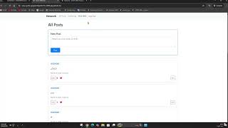 CS50W Project 4: Network - Social Network Implementation screenshot 1