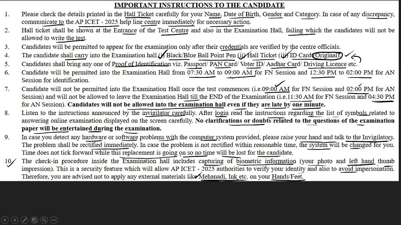 AP ICET HALLTICKET DOWNLOAD AND INSTRUCTIONS / WHAT SHOULD WE CARRY TO EXAM HALL / IQ ACADEMY