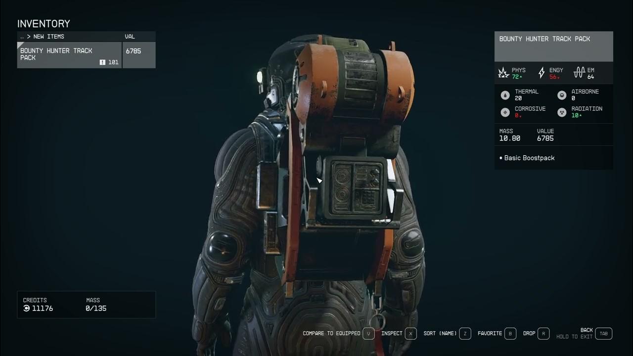 Starfield bounty hunter track pack boost pack console command code
