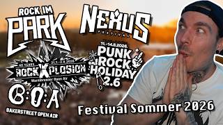 MEINE FESTIVAL VORSCHAU 2026!