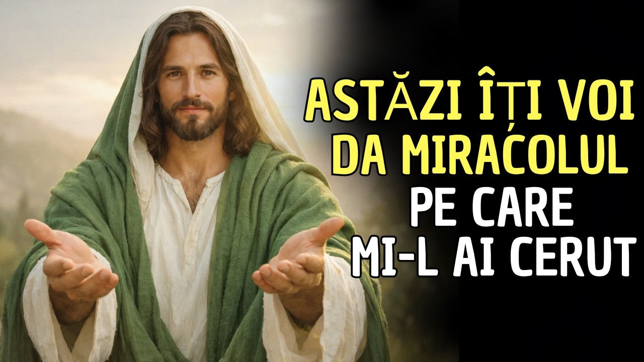 DUMNEZEU SPUNE: NU MĂ VOI OPRI PÂNĂ NU ÎMPLINESC MIRACOLUL PE CARE L-AI CERUT ASTĂZI