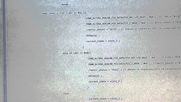 A bipolar Stepper Motor Control with Processor NIOS II and Cyclone IV/V FPGA