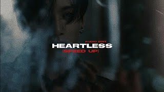 Heartless - The weeknd (Audio edit) [speed up]