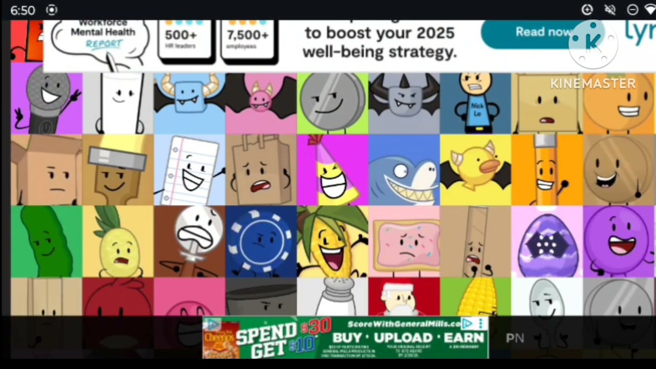 Listing inanimate insanity characters (unfinished sound effects)