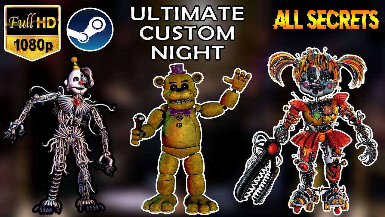 ALL ULTIMATE CUSTOM NIGHT (FNAF 7) ANIMATRONICS LINES SUBTITLED 