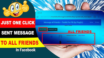 How To Sent Message To All Friends In One Click || Facebook Messanger 2021