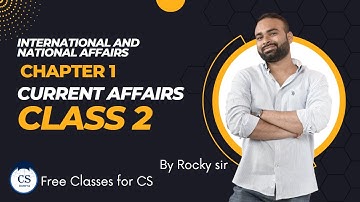 CSEET l Current Affairs l Affairs l Chapter 1 (Class 2) l #cseet #cspinkyryadav #cs