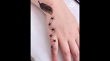 أجمل وأسهل رسومات حنه على اليد روعه وشم 