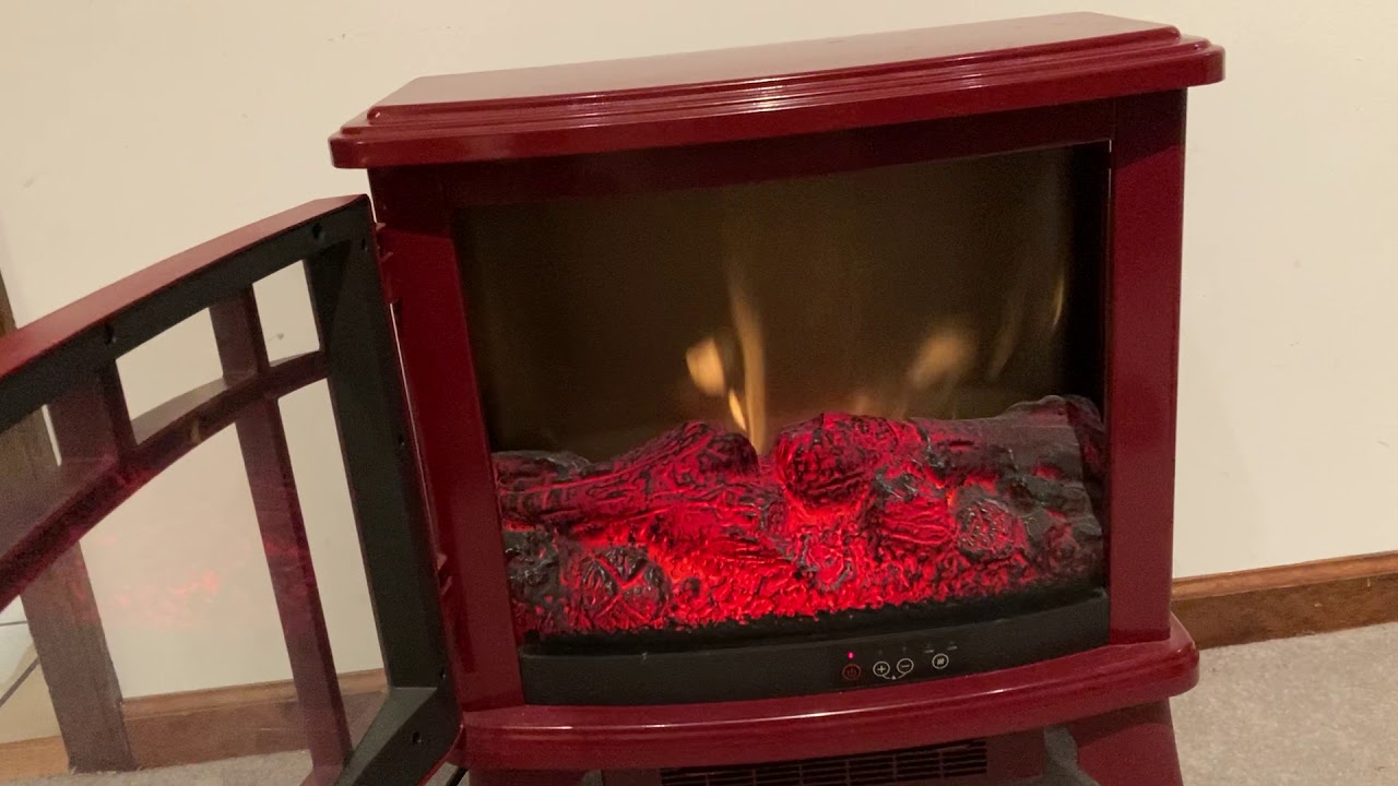 DuraFlame DFI851103 Electric Woodstove Heater - YouTube