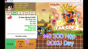 Ngọc Rồng Online - Mở 300 hộp quà Goku Day Vip nhận được gì?#mtofficial #ngocrongonline #nmtofficial