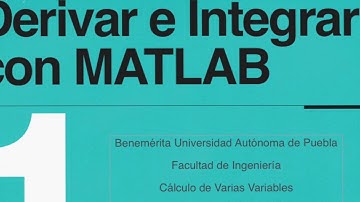 Derivar e Integrar con Matlab