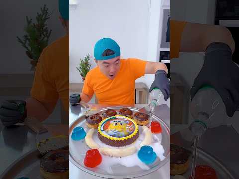 How to make M&M's cake ice cream?🍨 #funny by Ethan Funny Family