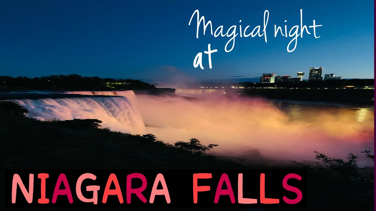 Magical night at Niagara falls (NY side)
