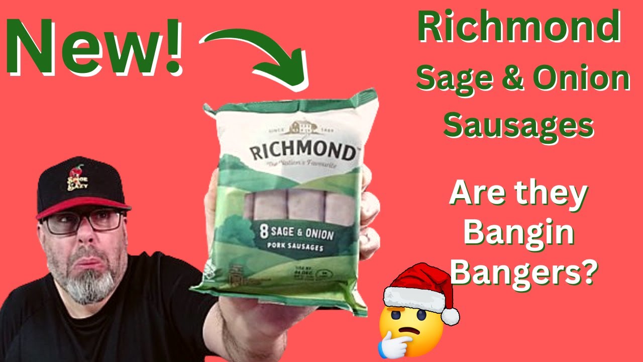 RICHMOND SAGE AND ONION SAUSAGES FOOD REVIEW YouTube