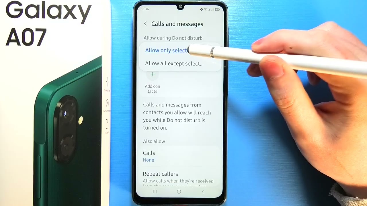 Samsung Galaxy A07: How to Set Up Do Not Disturb Mode