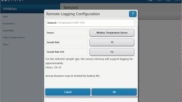 Remotely Log Data with a Wireless Sensor (SPARKvue)