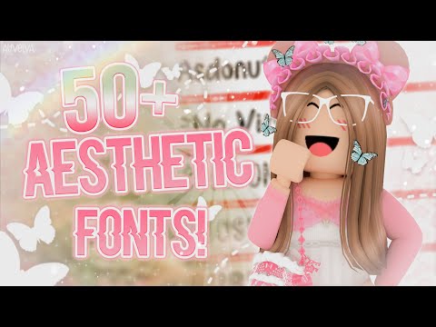 50+ AESTHETIC FONTS! *With Links* || Dafont || Roblox || auvelva ♡