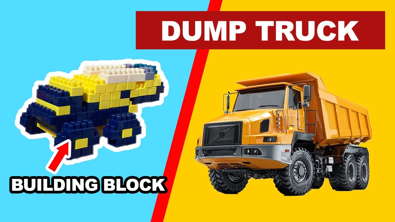 Satisfying DUMP TRUCK Build 🏠 Relaxing Building Blocks ASMR