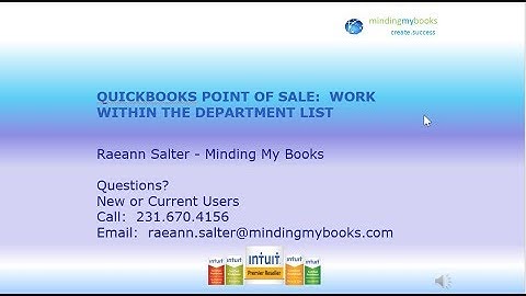QuickBooks Point of Sale: Organize and Manage Your Department List Like a Pro