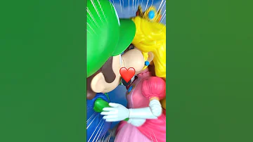 【Super Mario】Luigi forcefully kisses Princess Peach #supermario #shorts #mario