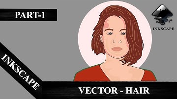 HOW TO DRAW VECTOR HAIR || STEP BY STEP  PORTRAIT TUTORIAL || INKSCAPE || PART-1