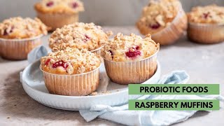 Probiotic Foods Raspberry Muffins