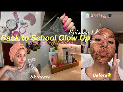 Back to School Glow Up:Episode 1  School Prep Edition🧖🏼‍♀️📚 ‎ تألق للعودة إلى المدرسة: كيف أستعد؟✨💅🏼