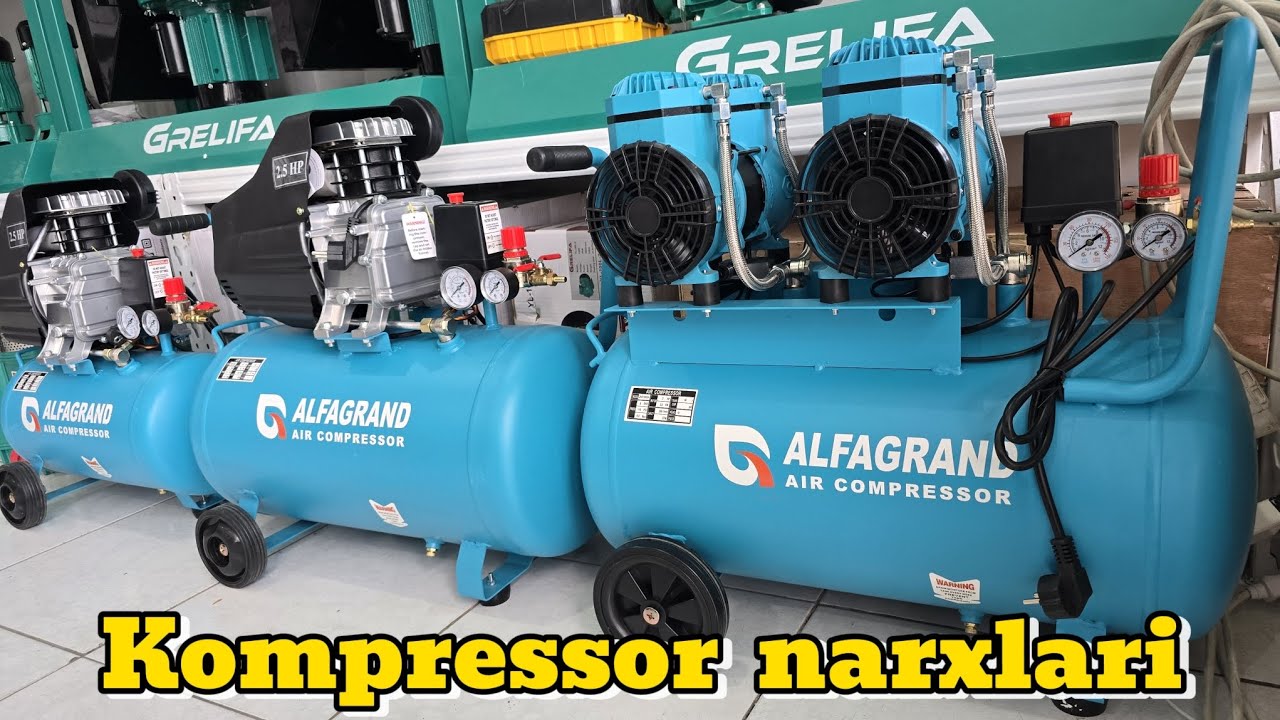 Kompressor narxlari 2025. ☎️77 503-11-77 | Qo'qon | Alfagrand