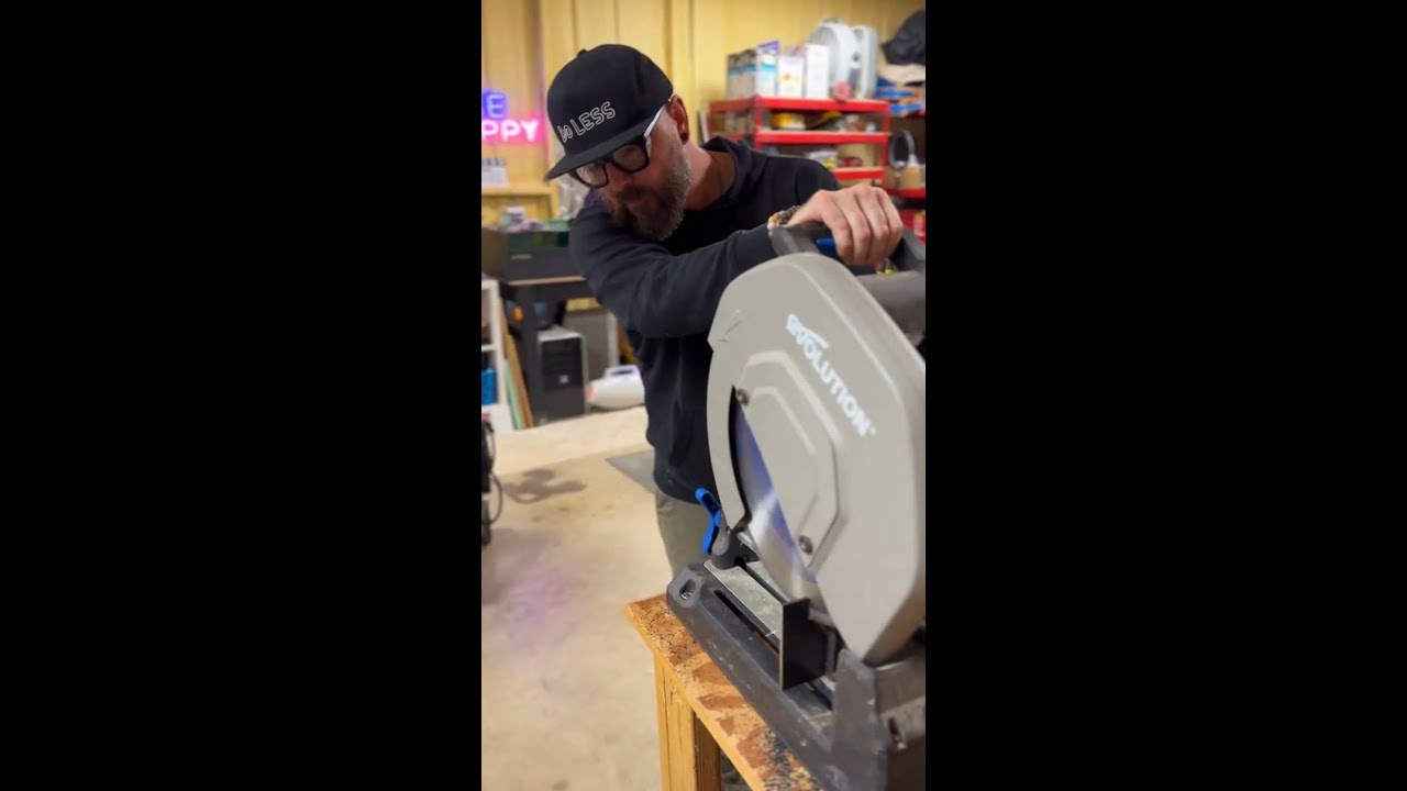 Burr-free cuts with the Evolution S355CCS Metal Cutting Chop Saw!