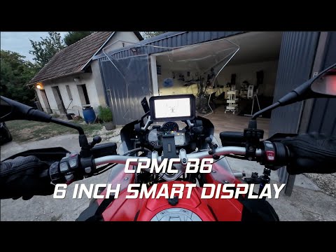 Carplay Motorcycle B6 Smart Display Evening Ride Review