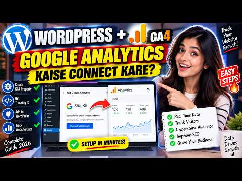 How to Connect Your WordPress Website to Google Analytics | GA4 Setup 2026