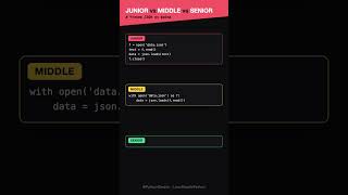 Junior vs Middle vs Senior: Чтение JSON из файла 🧑💻