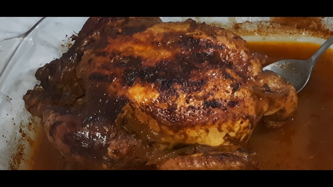 دجاج محمر بتتبيلة رائعة جدا على طريقة المطاعم و أحسن مليار مرة مايجيش ناشف يجي طري جدا ولذيذ جدا جدا