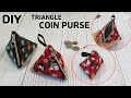 DIY TRIANGLE Zipper Pouch/ Cute Coin Purse/ Christmas gift idea/ Tutorial [Tendersmile Handmade]