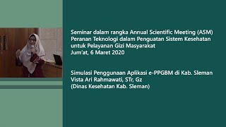 Simulasi Penggunaan Aplikasi e-PPGBM
