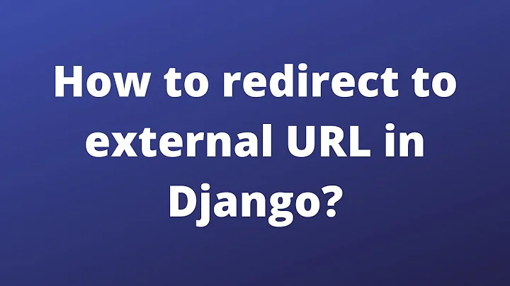 Django || How To Redirect to external URL in Django || Hindi