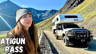 TRUCK CAMPER tackles ALASKA’S Highest Mountain Pass - Atigun Pass, Brooks Range, Dalton Highway