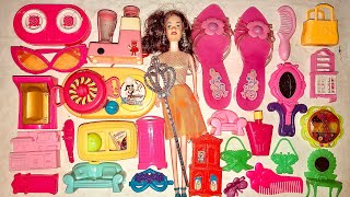 Miniature kitchen cooking food toy || barbie doll kitchen cooking food set