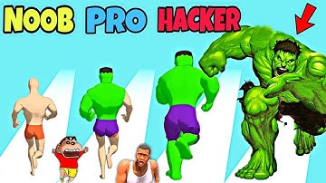 UPGRADING THOR into HULK into SPIDERMAN | NOOB vs PRO vs HACKER in MASHUP HERO | AMAAN-T