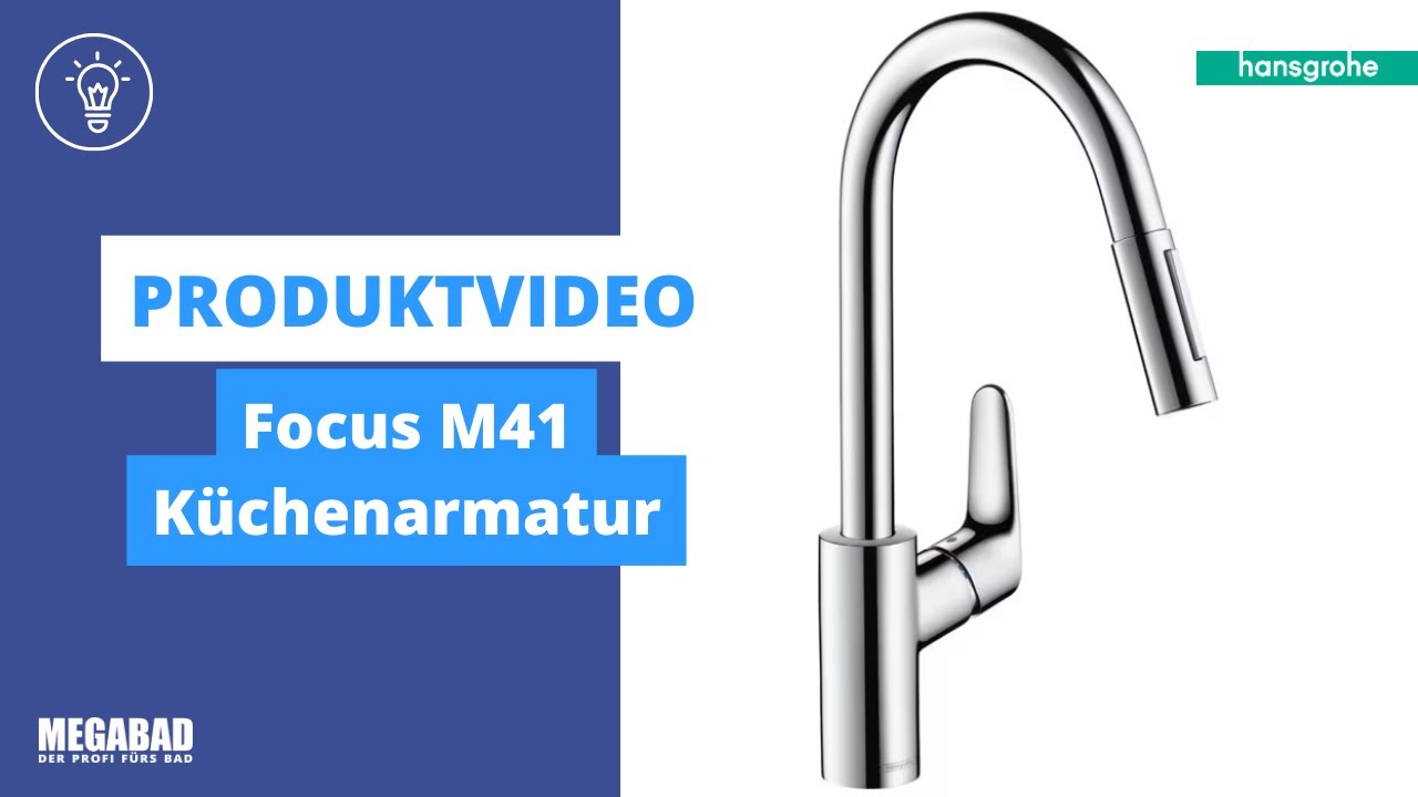 hansgrohe Focus M41 Einhebel-Küchenmischer 240, Ausziehbrause 