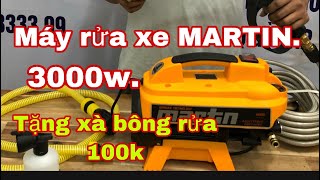 Máy rửa xe mini MARTIN cn NHẬT 3000W siêu mạnh /Máy Xây Dựng Thái Bảo.