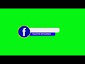 Green Screen Facebook Lower Third Animation π¬