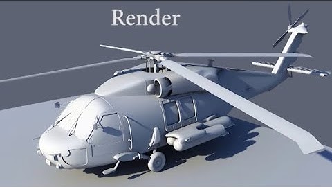 Element 3D Helicopter Rotor Animation Render
