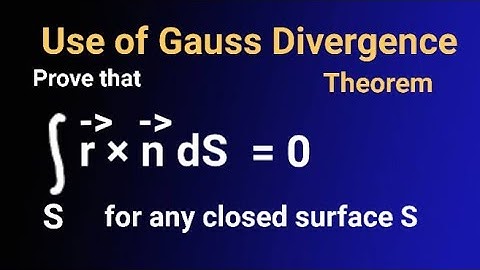 Gauss Divergence Theorem Examples| Evaluate Surface Integrals #surfaceintegral #vectorcalculus