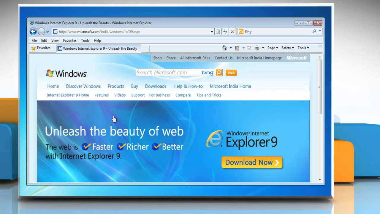 How To Install Internet Explorer® 9 On A Windows® 7-Based Pc? - Youtube