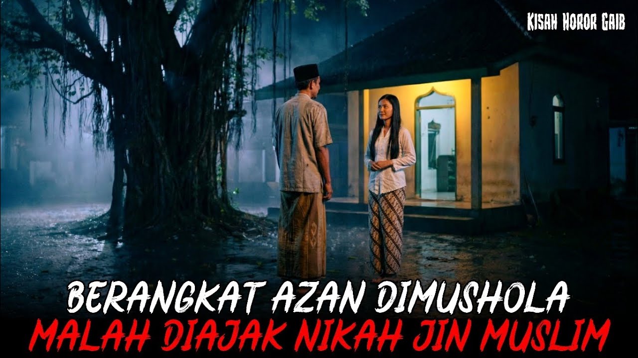 TUKANG AZAN DI MUSHOLA KETEMU JIN MUSLIM CANTIK PENUNGGU POHON BERINGIN MALAH DIAJAK MENIKAH