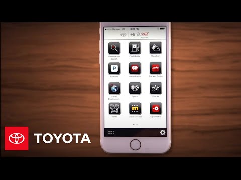 Toyota Entune 3.0: Setting up Entune App Suite