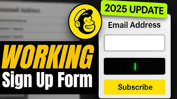 How To Create an Email Signup Form in Mailchimp (2025 Tutorial – NEW Interface & Working)