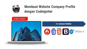 Web Company Profile (26) dengan Codeigniter - Instalasi CKEditor