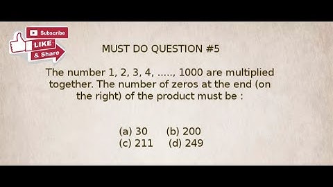ACM|number of zeros in 1000 factorial